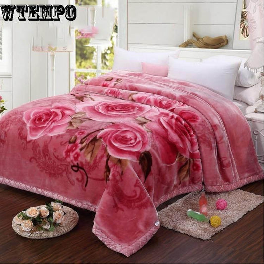 Wedding Blanket Fashion Cashmere Blanket Bedding Double Thick Blanket Winter Blanket