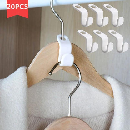 Multi-function Wardrobe Space-saving Hanger Hook Hanger Connector Coat Hook Plastic Closet Stack Hanger Rack Bedroom Storage Wardrobe Organizer