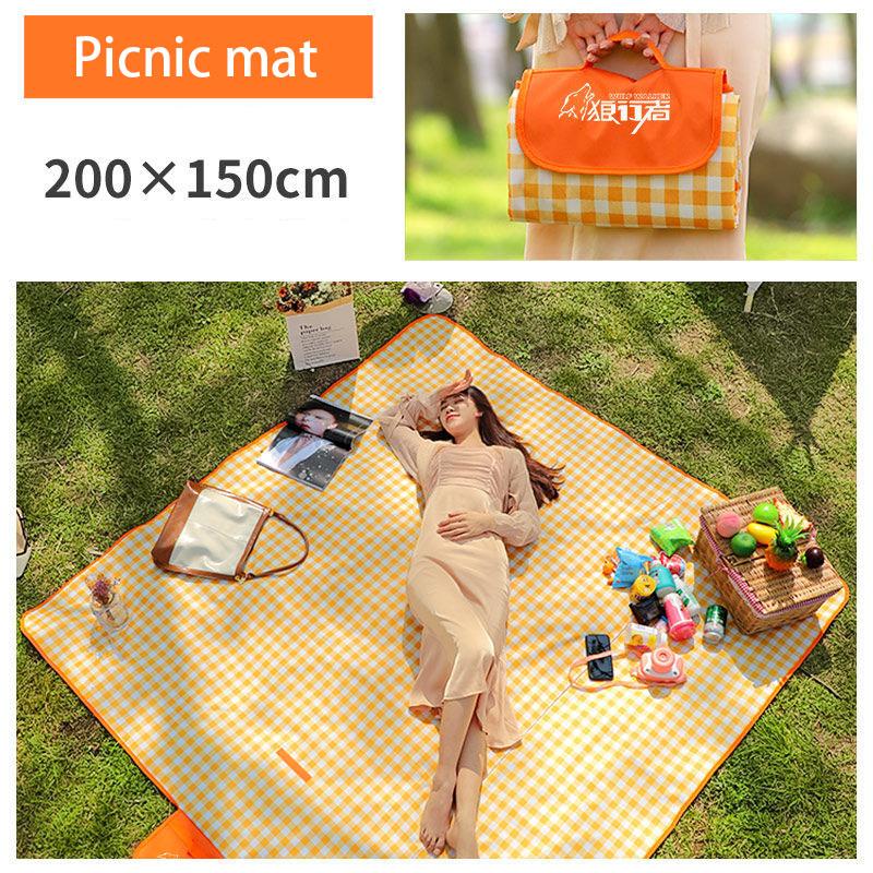 Outdoor Waterproof Padded Picnic Mat Machine Washable Picnic Cloth Moisture-proof Mat Picnic Outdoor Portable Lawn Mat