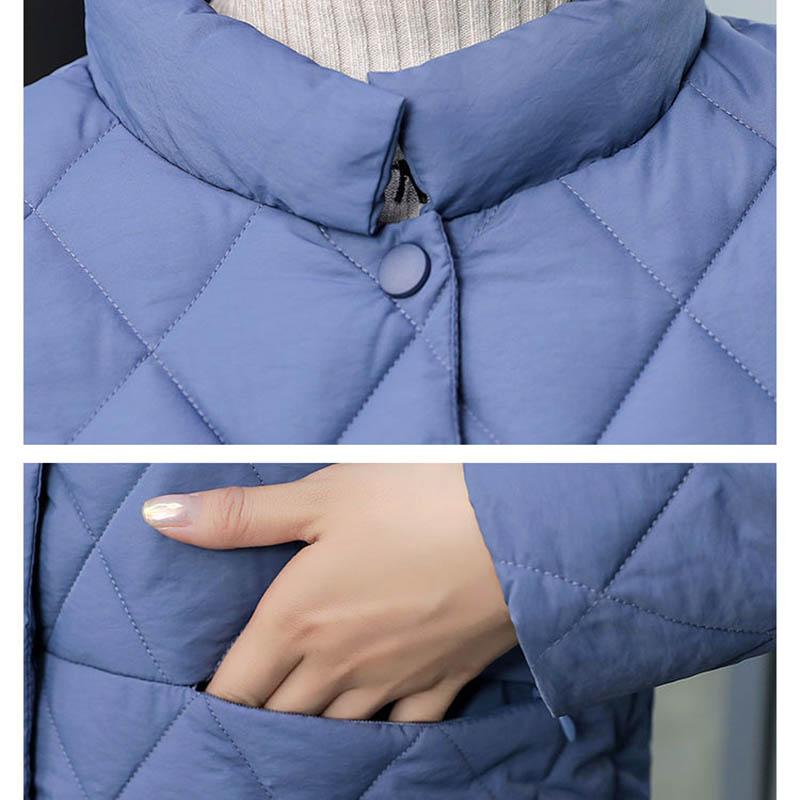 Cotton-padded Jacket Women's Winter Style Student Lightweight Cotton-padded Jacket Small Baseball Uniform Short Jacket