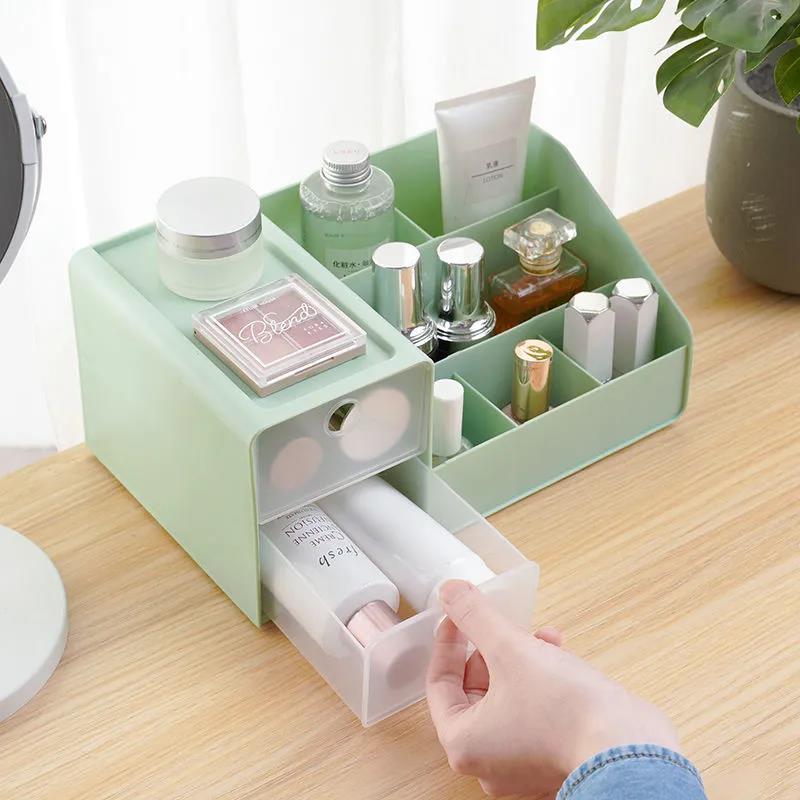 Desktop Cosmetic Storage Box Jewelry Finishing Mask Lipstick Dressing Table Makeup Box Beautiful Skin Care Product Rack