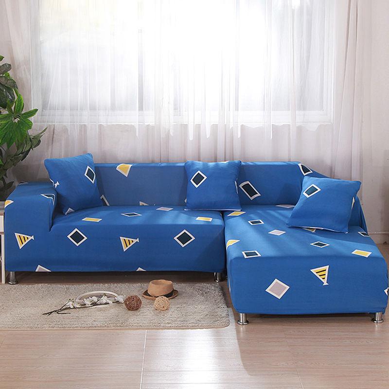 Stretch Slipcovers Sectional Elastic Stretch Sofa Cover for Living Room Couch Cover L Shape Armchair Cover