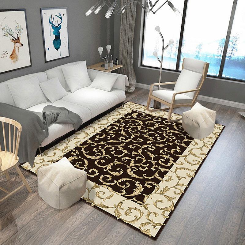 Modern Light Luxury Simple American French Pastoral Style European Style Carpet Living Room Coffee Table Mat Chinese Bedroom Bedside Blanket