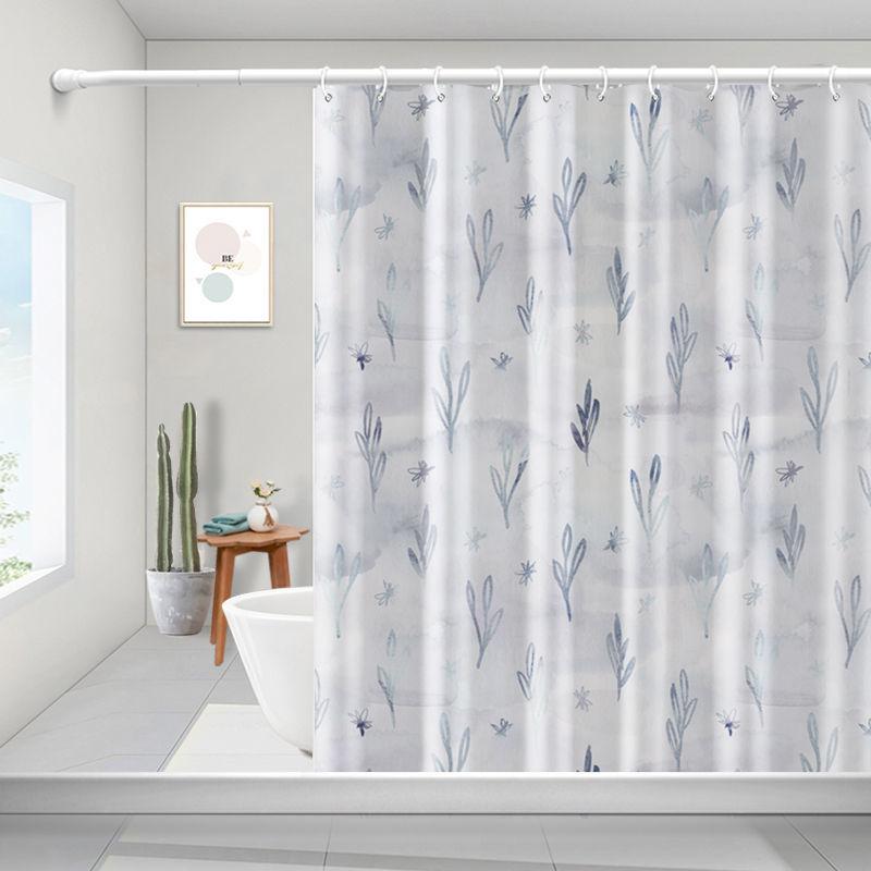 The Bathroom Shower Curtain Separates Wet and Dry Without Sticking To The Body, Waterproof and Mildew-proof Bathroom Shower Curtain