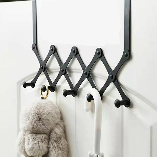 4-6 Hooks Flexible Back Door Hanger Rack Bathroom Kitchen Organizer Hooks Home Storage Rack Holder