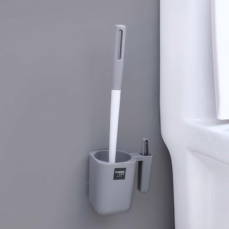 Wall-mounted Toilet Brush Set Household Toilet Brush Toilet Toilet Brush Round Head Multi-function Toilet Brush