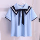 Girls' Uniform Set Summer Children's Clothing Children's School Uniforms Navy College Wind Pleated Skirt Two-piece