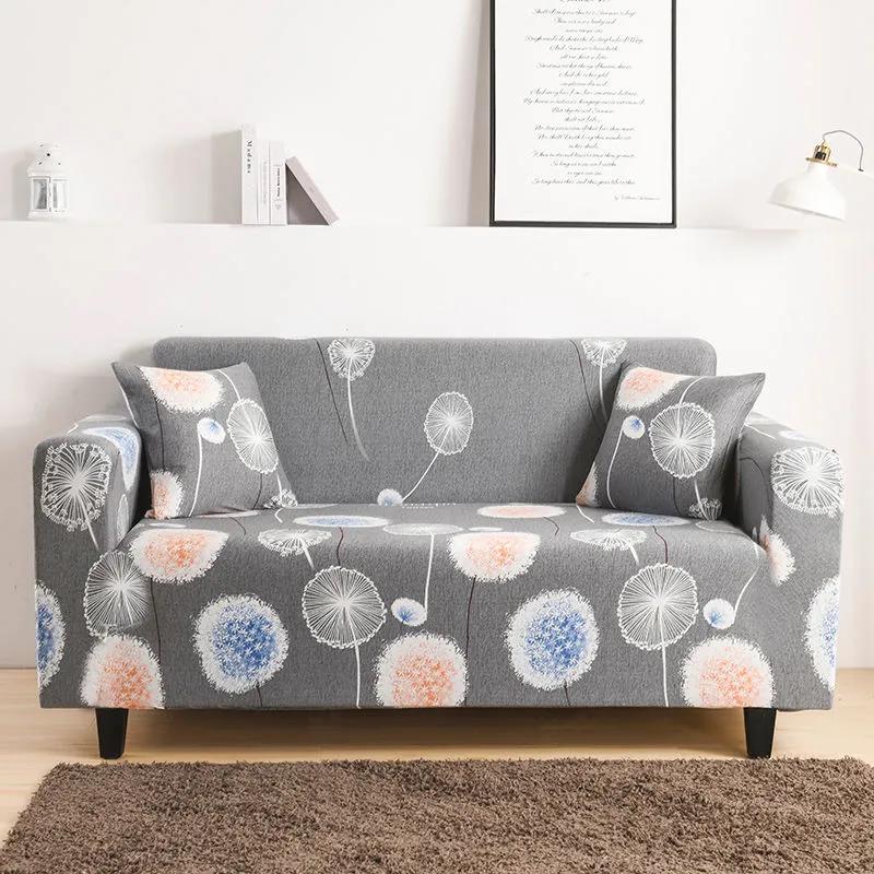 1-4 Seater Nordic Style Dust-proof Sofa Cover Elastic Cushion Cover Stretch Full Sofa Covering