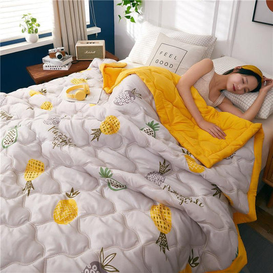 Double Air-conditioning Quilt Washed Cotton Quilt Student Single Summer Dormitory Spring and Autumn Quilt