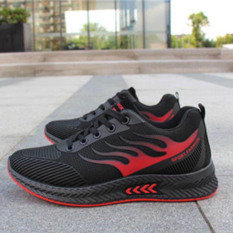 Plus Size 39-44 Summer Men Sneakers Breathable Basketball Shoes Non-slip Deodorant Running Shoes Outdoor Travel Shoes