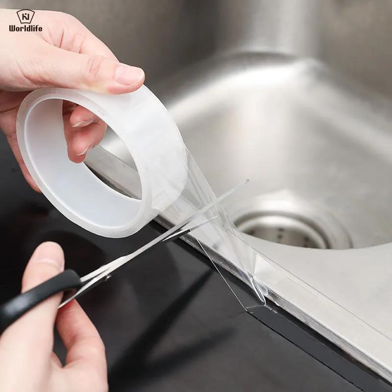 Kitchen Shower Waterproof Mould Proof Tape Sink Bath Sealing Strip Tape Self Adhesive Waterproof Adhesive Nano Tape