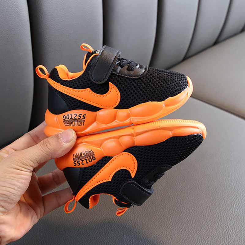 21-30 Child Low-top Mesh Sneakers Parents Kids Breathable Basketball Shoes Lightweight Running Shoes Wear-resistant Deodorant Girl Shoes