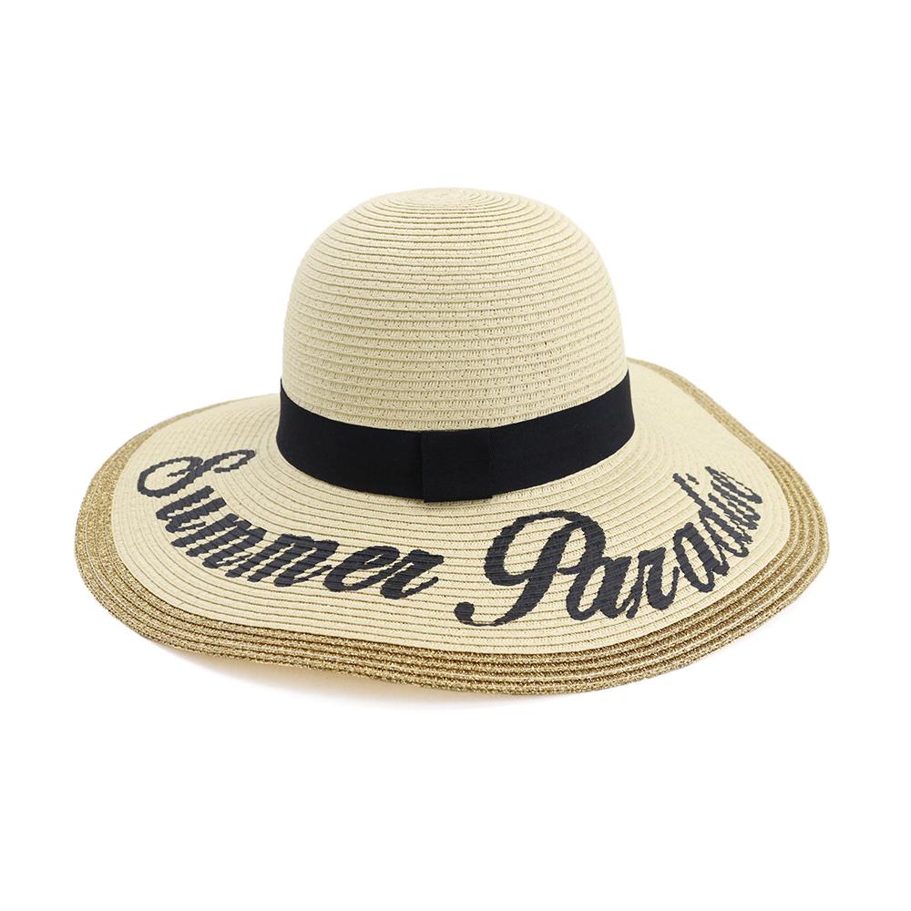 Women's Summer Wide Brimmed Large Brimmed Soft Foldable Straw Hat Beach Sun Hat