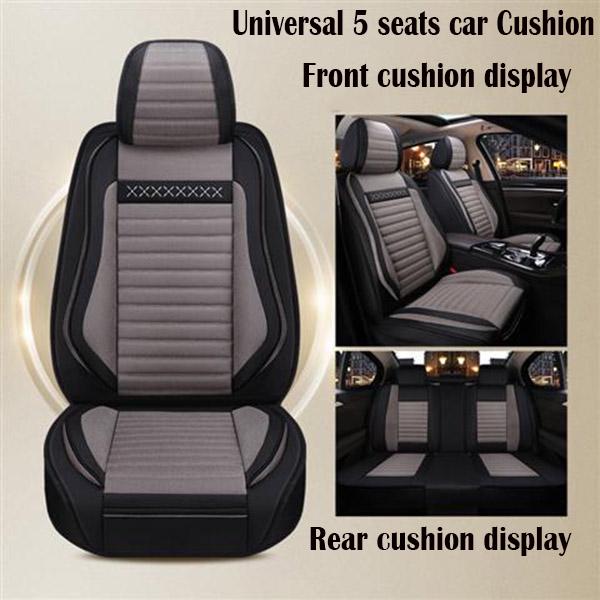 5 seats Universal car seat cover Waterproof Car Seat Cover Universal Leather 5 set Auto Seat Cushion