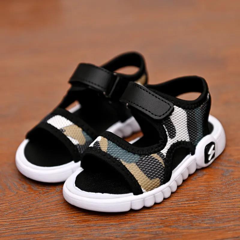 Children's Summer Light Sandals Soft Soled Outdoor Single Sandals Kids' Non Slip Colorful Flat Sandals