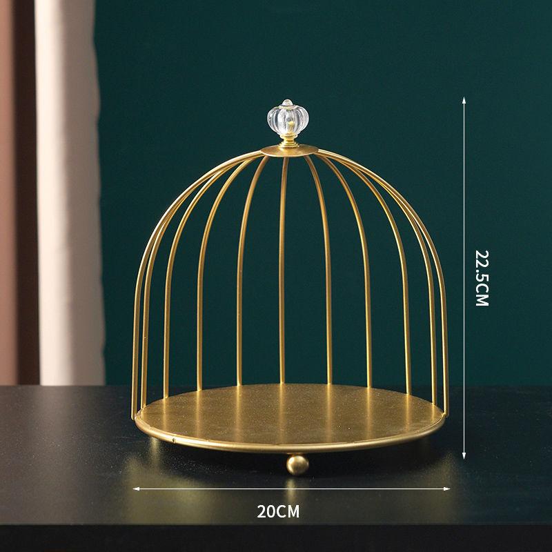 Iron Bird Cage Lipstick Perfume Skin Care Products Finishing Rack Display Stand Dressing Table Desktop Cosmetic Storage Box