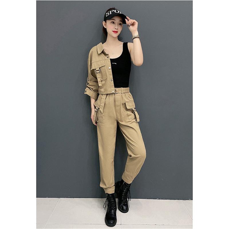 Workwear Suit Women Spring  Autumn Casual Fashion Professional Two-piece Trousers