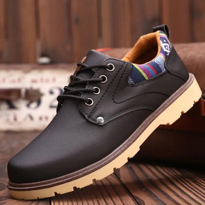 Waterproof Non-slip Leather Sports Shoes Men's Spring and Summer Wear-resistant Breathable Sneakers High-quality Casual Shoes