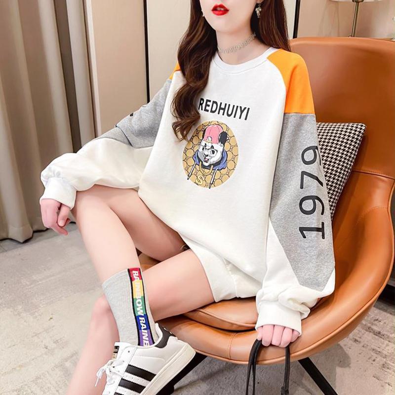 Fashion Fried Street Female Sweater Loose Korean Version of The Long Spring Thin Section Women's Top