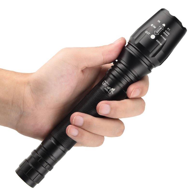 Charging High-end LED Flashlight Surrounding lamp  Support zoom lighting modes Waterproof Torch