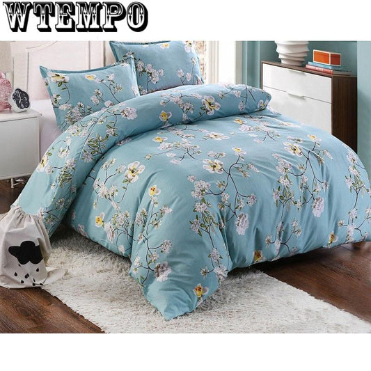 Brand Bed four-piece bedroom home bedding set comfortable soft cotton printed quilt cover