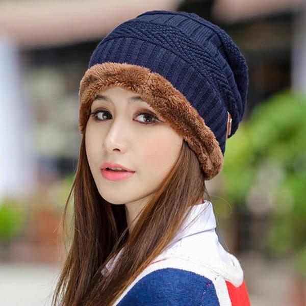 Cotton hat Trendy wild hat Windproof hat Winter Warm hat Thick hat Fashion Woman hat Plush