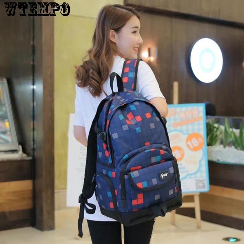 Backpack Unisex Portable Shopping Shoulder Bag Ultralight Travel Backpack