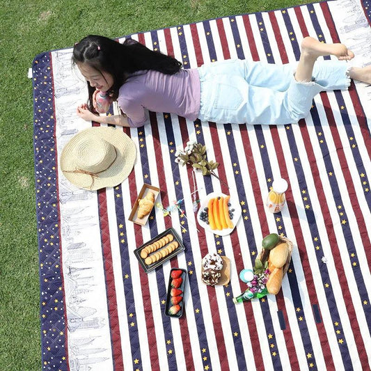 Outdoor Machine Washable Picnic Mat Thickening Ultrasonic Moisture-proof Mat Tent Picnic Portable Spring Outing Lawn Mat