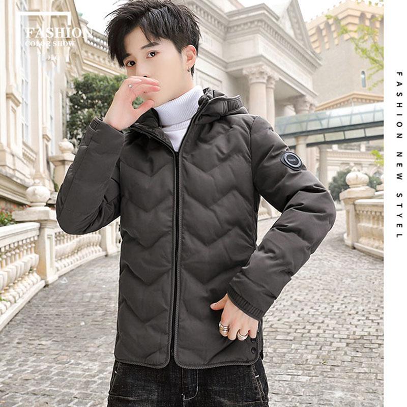 Winter Men's Cotton-padded Jacket Short Clothes Jacket Cotton-padded Clothes Trend Handsome Autumn and Winter Clothes Down Padded Jacket