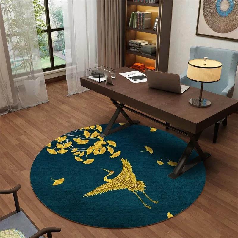 Chinese-style Round Carpet Living Room Study Light Luxury Nationality Style Tide Room Carpet Bedroom Bedside Mat