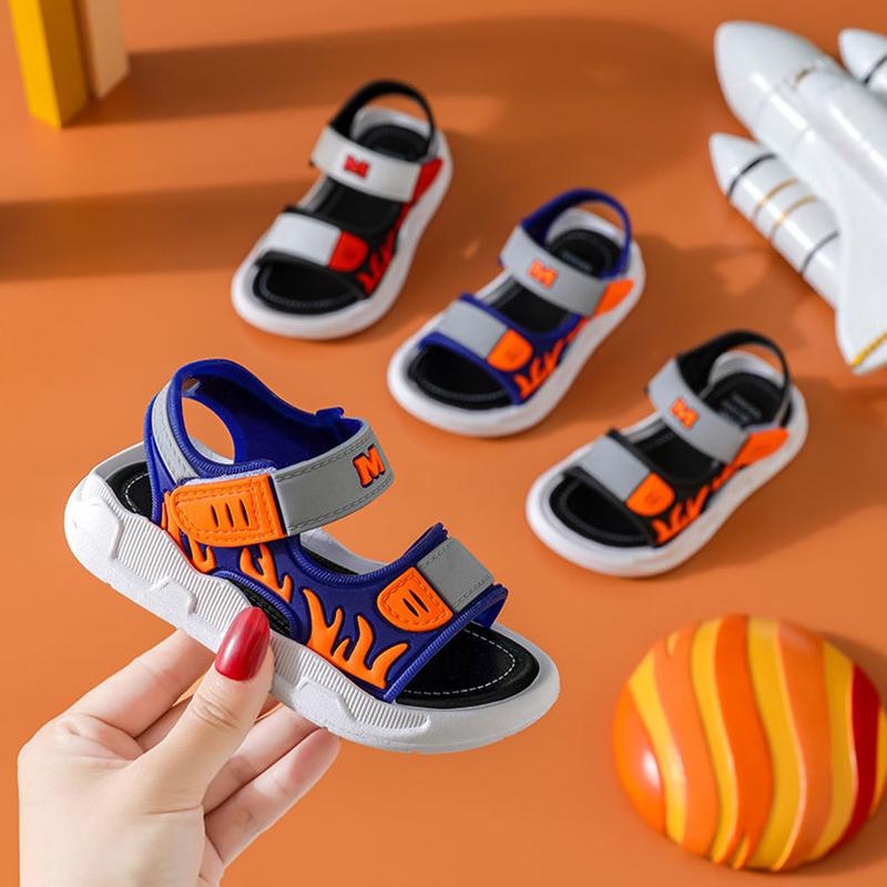 Boy's Sandals In Summer Big Children's Boys Soft-soled Non-slip Children's Baby Shoes Children's Beach Shoes