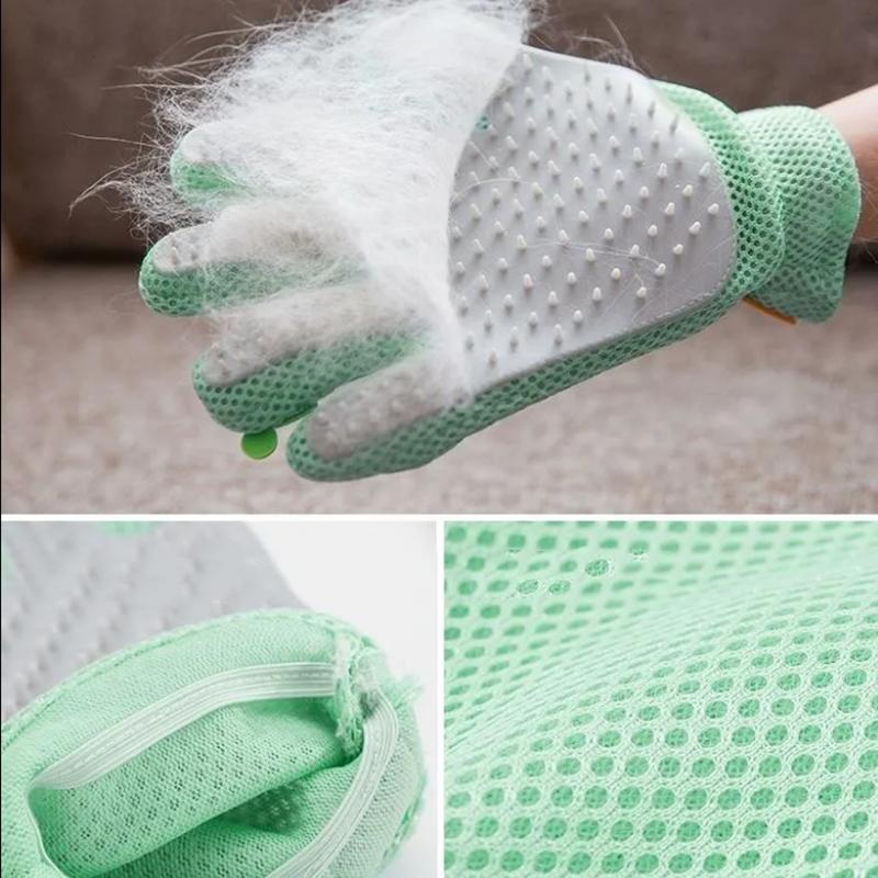 Cat Gloves Comb Brushpet Dog Grooming Comb Gloves Floating Hair Removal Dedicated Artifact Cat Hair Removal Cleaner Brushes Gloves Pet Supplies