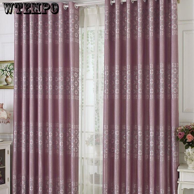 WTEMPO Curtain Finished Bedroom Living Room Dormitory Rental Curtain Fabric Hook Hanging Curtain