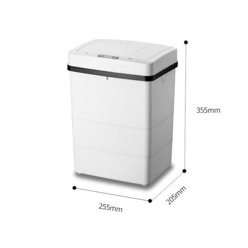 15L Smart Trash Can Induction Type Automatic Household Bathroom Toilet Living Room Kitchen with Cover Creative Automatic with Cover