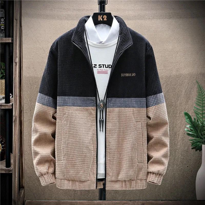 Corduroy Men's Jacket Autumn and Winter Trend Loose and Handsome All-match Coat