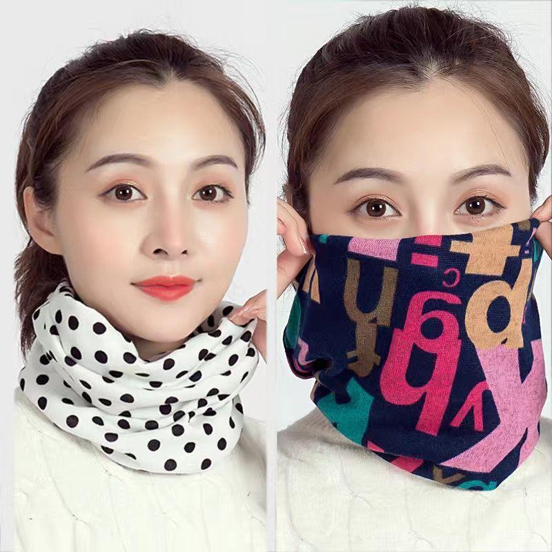 Winter Warm Fleece Scarf Outdoor Riding Windproof Hood Bib Unisex Multifunctional Bib Hat