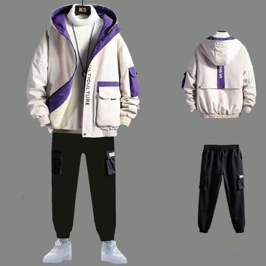 Spring and Autumn Fashion Men's Suit Youth Sports Leisure Korean Style Trend Suit