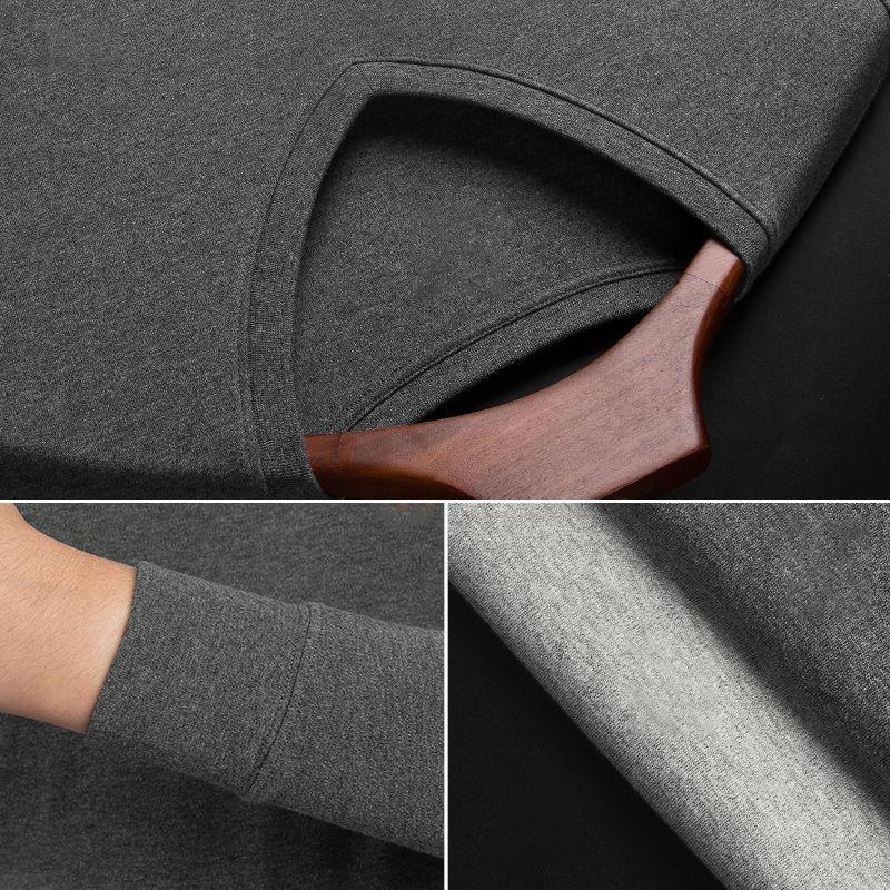 Men Winter Thermal Underwear V-neck Male Autumn Tops Tight Warm Thicken Windproof Comfortable Lining Long Sleeve High Elasticity Slim Spring Pajamas