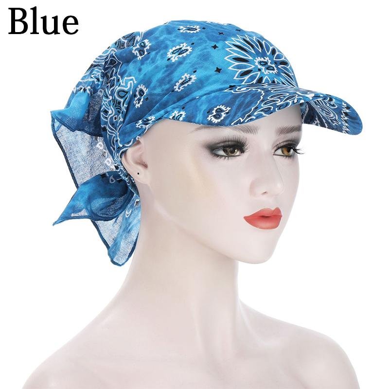 1PC Leisure for Women Bandana Scarf Printed Sunscreen Hedging Cap Peaked Cap Outdoor Supplies