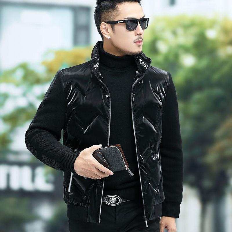 Fashion High-end Down Jacket Men's Down Jacket Short Thick White Duck Down Jacket Winter Trendy Men's Casual Jacket