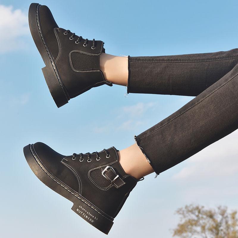 2019 Women Boots Fashion Warm Winter Women Shoes Autumn Leather Footwear for Women Casual Shoes