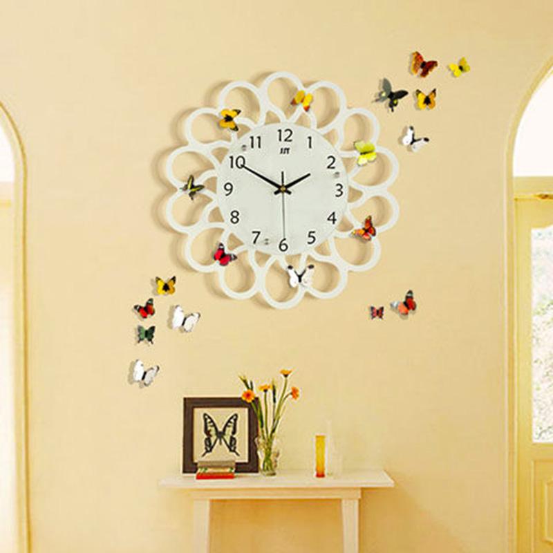 Creative Big Clock Wall Clock Living Room Modern Minimalist Mute Quartz Clock European Personality Fashion Bedroom Clock Wall Watch