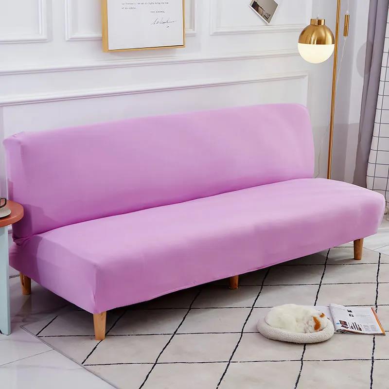 Armless Sofa Bed Covers Elastic Stretch Futon Slipcover Loveseat Couch Protector Home Decor