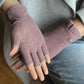 Women's Half-finger Gloves Warm Spring Autumn Fingerless Mittens Winter Female Cute Ruffled Simple Driving Office Gloves Solid Acrylic Elastic Gloves