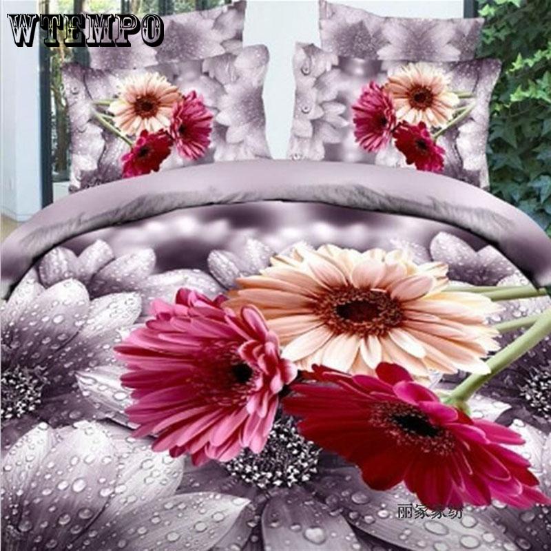 3D Bedding Set Print Cotton Duvet Cover Bedclothes Pillowcase Bed sheet Bed Set Home Textiles