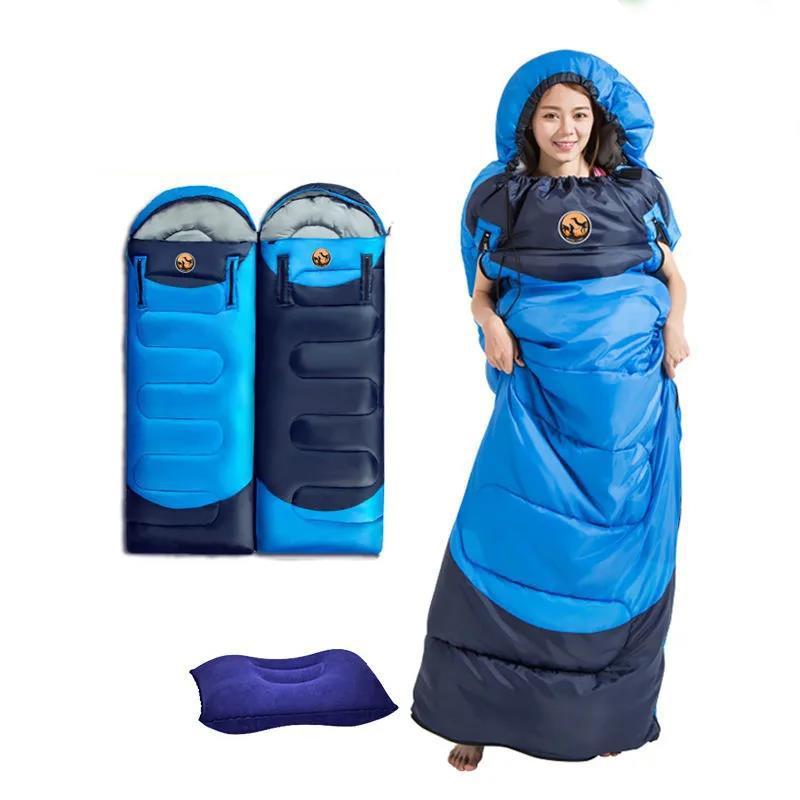 2.2kg Sleeping Bag Cotton padded Thermal Sleeping Bag Portable Envelope Sleeping Bag for Home and Travel