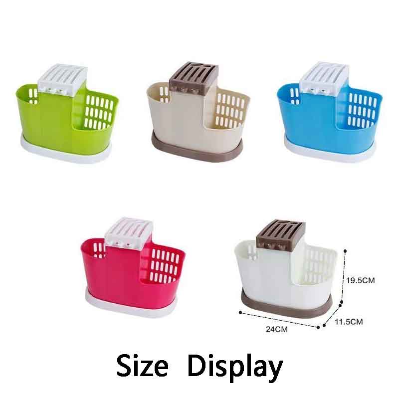 1Pc Storage Holders Racks Kitchen Drain Chopsticks Cage Hollow Cutlery Drainer Spoon Fork Knife Shelf Holder