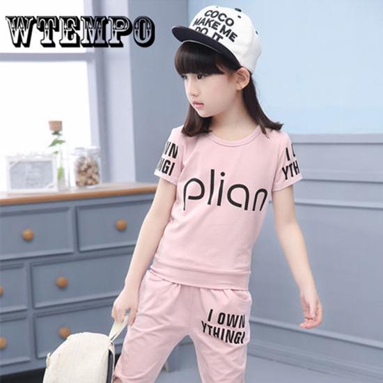 Brand T-shirt Pants 2pcs Kids Baby Girls Outfits Lolly T-shirt Tops+short Pants Clothing Sets