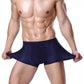 4PCS Mesh Men Solid Breathable Underwear Bamboo Fiber Men's Comfortable Boxer Shorts