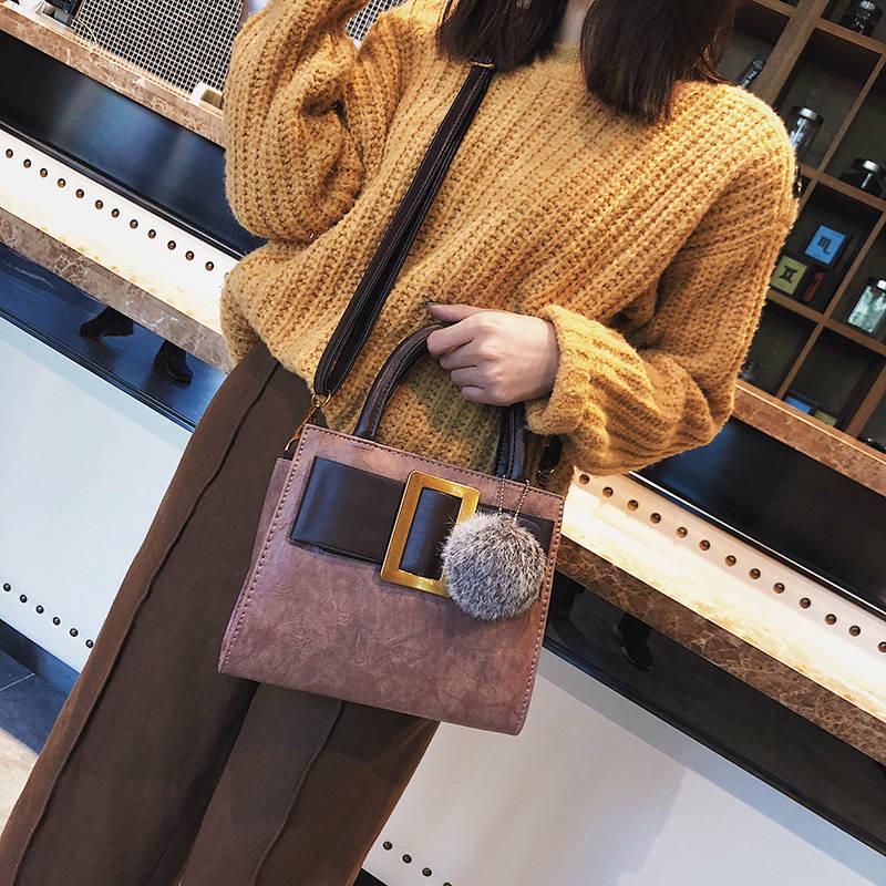 Korean Version of The Tide Minimalist Hundred Shoulder Bag Retro Personality Small Bags Messenger Hand Bag